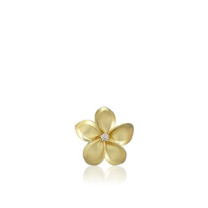 Queen Plumeria Diamond Pendant 18mm