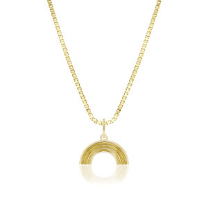 Rainbow Charm Pendant - 14K Yellow Gold Hawaiian Jewelry