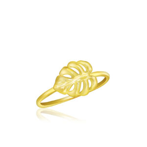 Monstera Ring in Yellow Gold - 14K Yellow Gold Hawaiian Jewelry