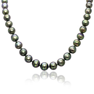 Tahitian Black Pearl Baroque Necklace - Island Pearls Hawaiian Jewelry