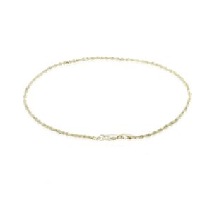 14K Gold Anklet - 14K Yellow Gold Hawaiian Jewelry