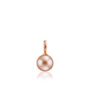 10mm Pink Freshwater Pearl Pendant - 14K Rose Gold Hawaiian Jewelry