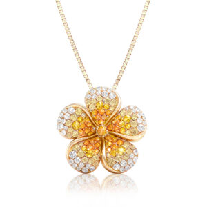Ombre Plumeria Pendant 21mm