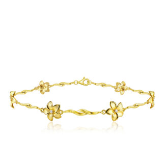 Plumeria Vine Bracelet 7mm