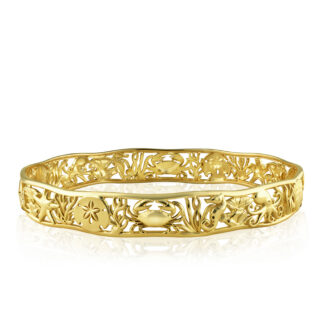 10mm Gold Reef Life Bangle