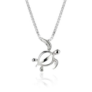 Petro Turtle Silver Pendant