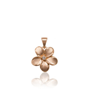 Queen Plumeria Diamond Pendant 12mm