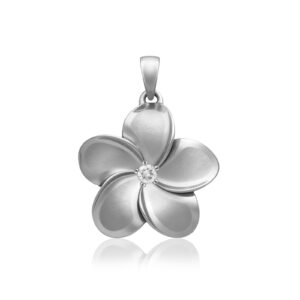 Queen Plumeria Diamond Pendant 24mm