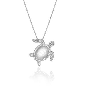 Sea Turtle Sterling Silver Pendant