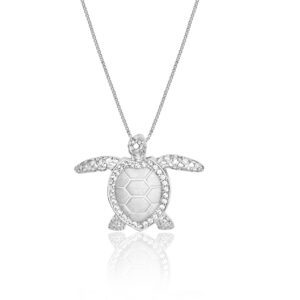 Sea Turtle Sterling Silver Pendant