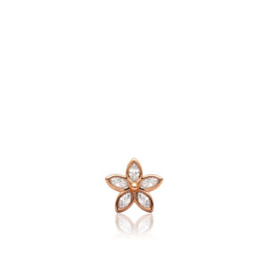 Marquise Kaimana Plumeria Pendant, 0.25ct
