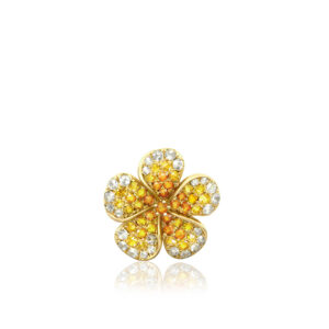 Ombre Plumeria Pendant 15mm