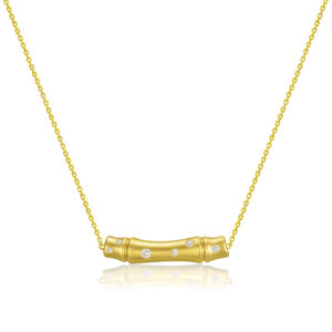 Bamboo Diamond Necklace