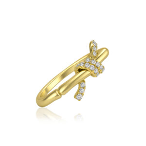Bamboo Knot Diamond Ring