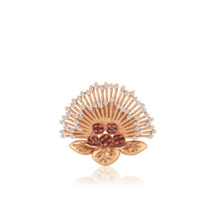 Ruby Lehua with Diamond Pendant