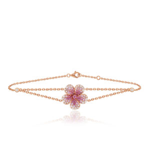 Ombre Plumeria Bracelet 14K Gold