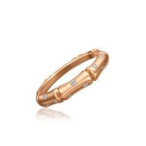Bamboo Diamond Ring