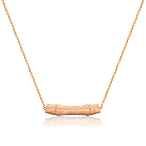 Bamboo Diamond Necklace