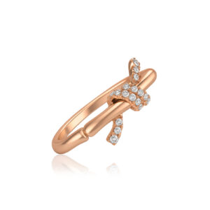 Bamboo Knot Diamond Ring
