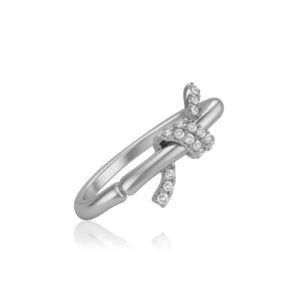 Bamboo Knot Diamond Ring