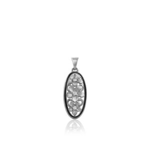Ekolu Plumeria Classic Enamel Pendant