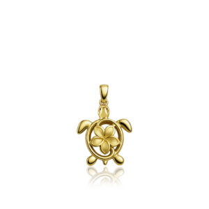 Honu Plumeria Pendant