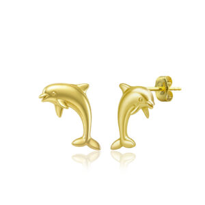 Mini Dolphin Stud Earrings