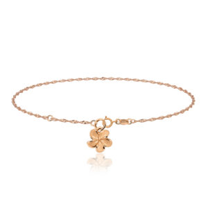 Plumeria Anklet Rose Gold