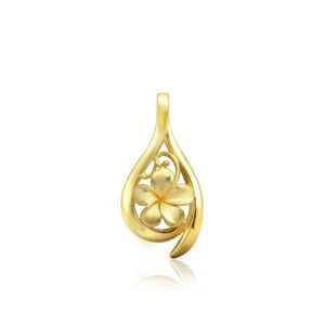 Plumeria Drop Pendant