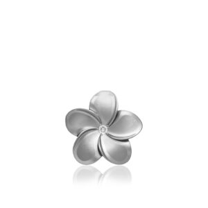 Queen Plumeria Diamond Pendant 18mm