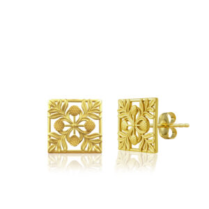 Ulu Quilt Stud Earrings
