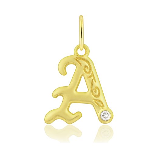 Diamond Initial Pendants