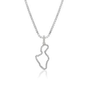 Island of Maui Pendant White Gold