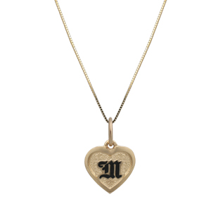 Hawaiian Initial Pendant #CJ-P0039-Y14K