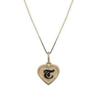 Hawaiian Initial Pendant #CJ-P0039-Y14K