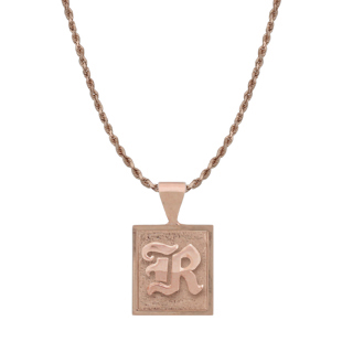 Hawaiian Initial Pendant #CJ-P1037-R14K